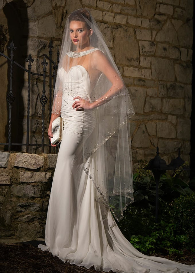 Eternity Two-Tier Waltz Heavy Crystal Veil