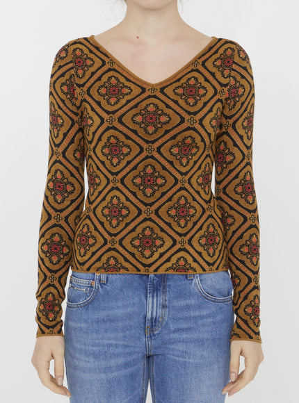 Etro Jacquard Fabric Jumper - Ellie Belle