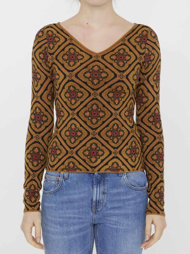 Etro Jacquard Fabric Jumper - Ellie Belle