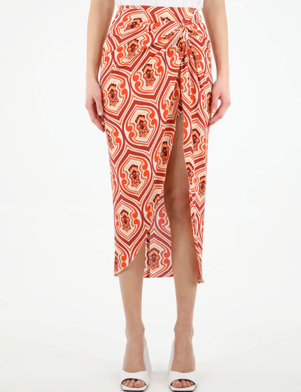Etro Sarong Skirt With Graphic Print - Ellie Belle