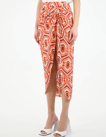 Etro Sarong Skirt With Graphic Print - Ellie Belle