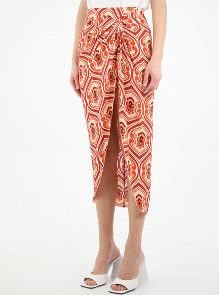 Etro Sarong Skirt With Graphic Print - Ellie Belle