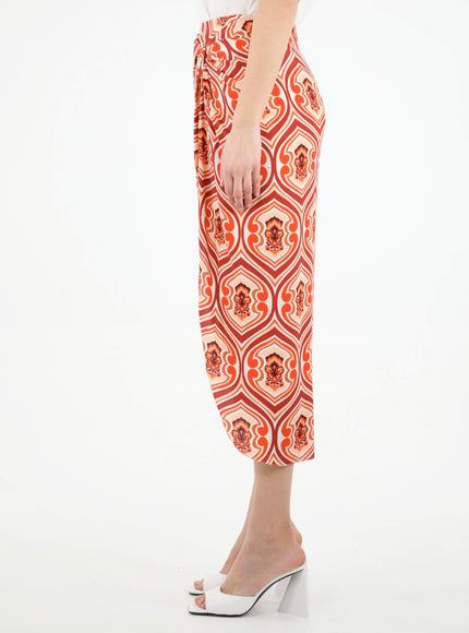 Etro Sarong Skirt With Graphic Print - Ellie Belle