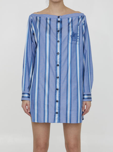 Etro Striped Shirt Dress - Ellie Belle