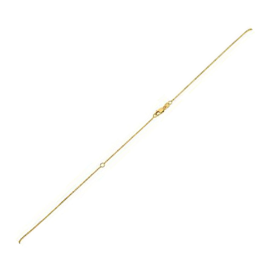 Extendable Bead Chain in 14k Yellow Gold (1.0mm) - Ellie Belle