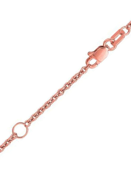 Extendable Cable Chain in 18k Rose Gold (1.8mm) - Ellie Belle