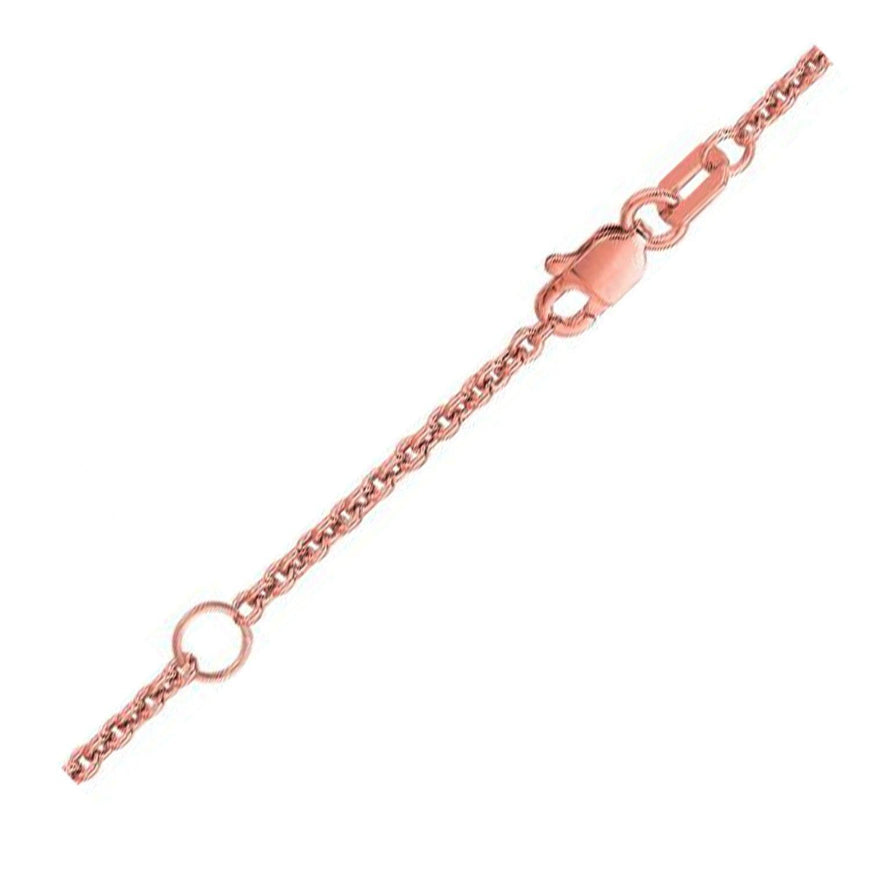 Extendable Cable Chain in 18k Rose Gold (1.8mm) - Ellie Belle