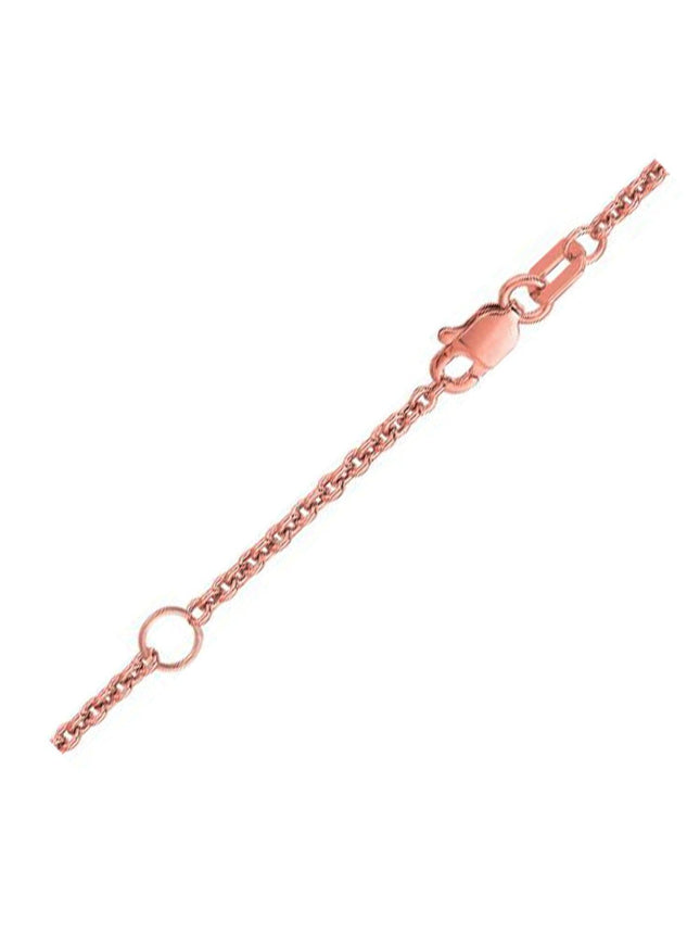 Extendable Cable Chain in 18k Rose Gold (1.8mm) - Ellie Belle