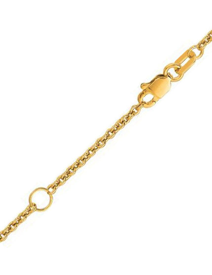 Extendable Cable Chain in 18k Yellow Gold (1.8mm) - Ellie Belle