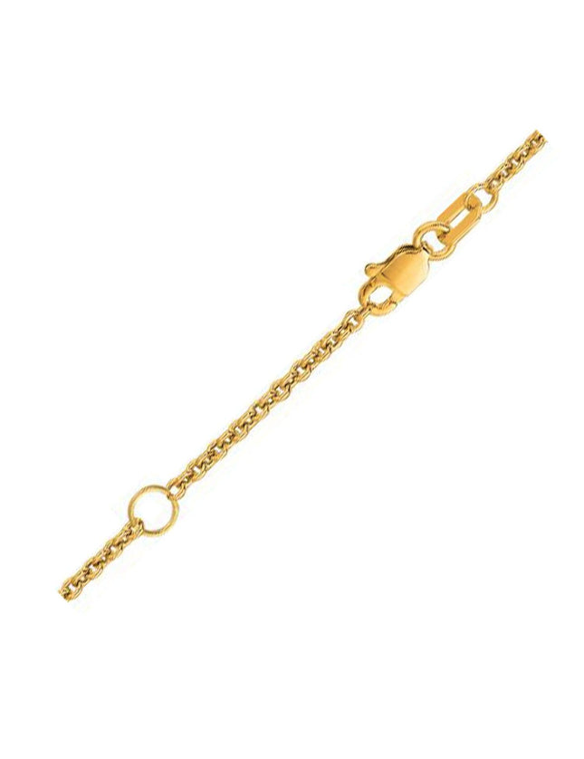 Extendable Cable Chain in 18k Yellow Gold (1.8mm) - Ellie Belle