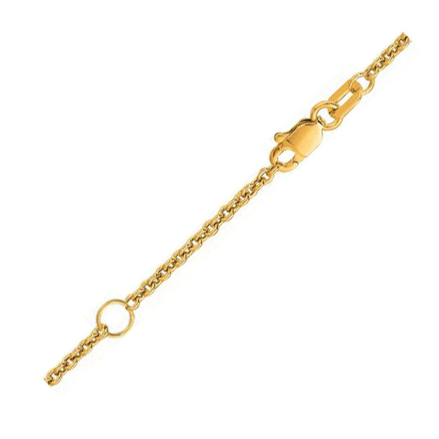 Extendable Cable Chain in 18k Yellow Gold (1.8mm) - Ellie Belle