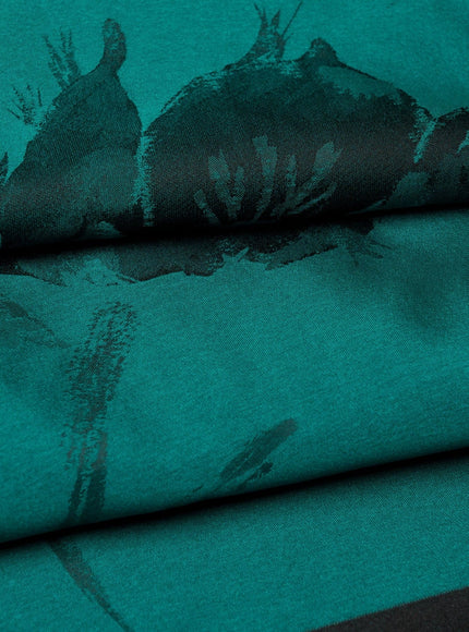 Elizabetta Fortuna Silk Shawl in Emerald Green