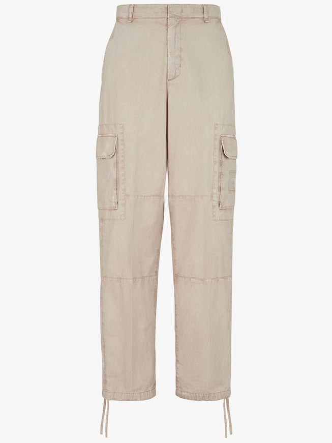 Fendi Beige Cotton Trousers - Ellie Belle