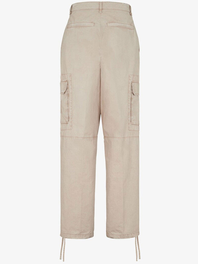 Fendi Beige Cotton Trousers - Ellie Belle