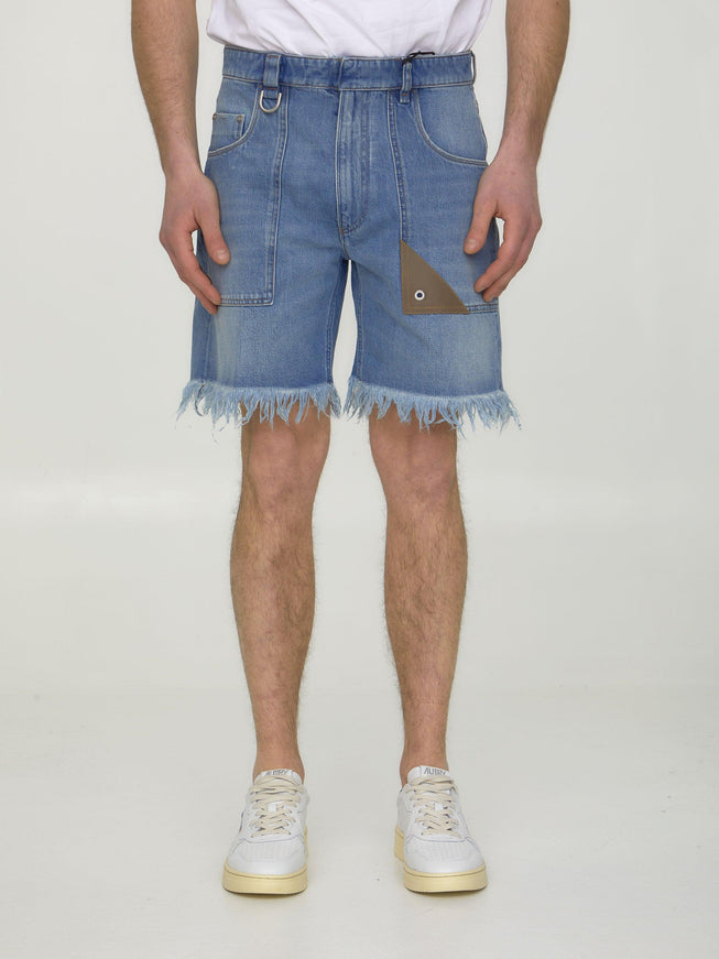 Fendi Blue Denim Bermuda Shorts - Ellie Belle