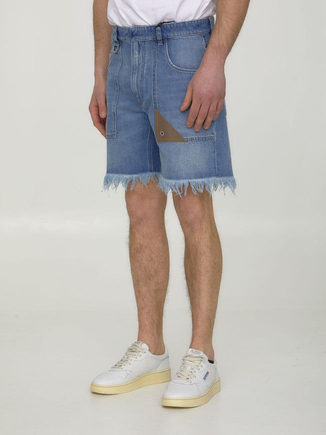 Fendi Blue Denim Bermuda Shorts - Ellie Belle