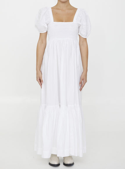 Ganni Cotton Poplin Maxi Dress - Ellie Belle