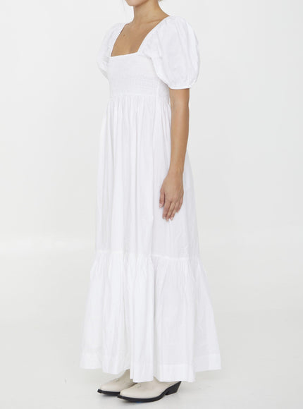 Ganni Cotton Poplin Maxi Dress - Ellie Belle