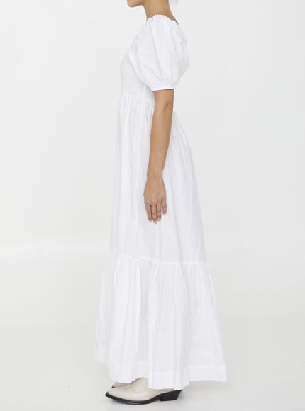 Ganni Cotton Poplin Maxi Dress - Ellie Belle