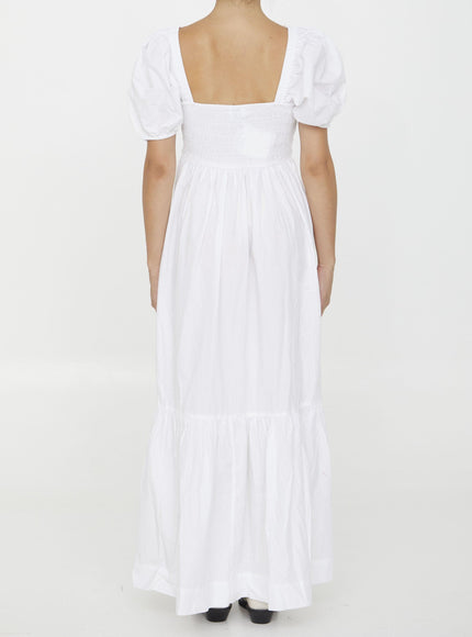 Ganni Cotton Poplin Maxi Dress - Ellie Belle