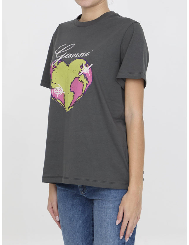 Ganni Heart T-shirt - Ellie Belle