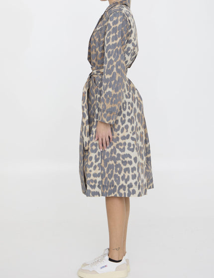 Ganni Leopard Coat - Ellie Belle