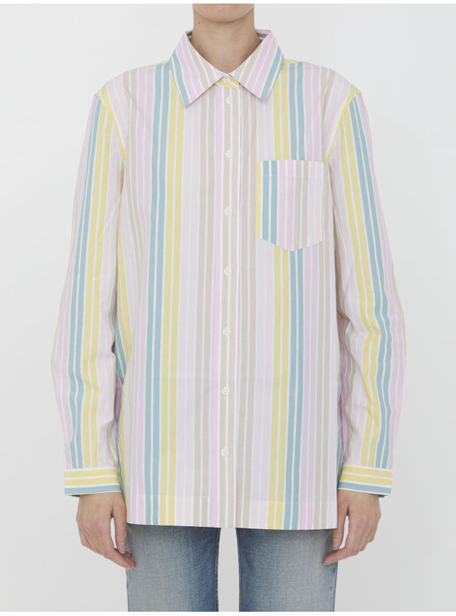 Ganni Multicolor Striped Shirt - Ellie Belle