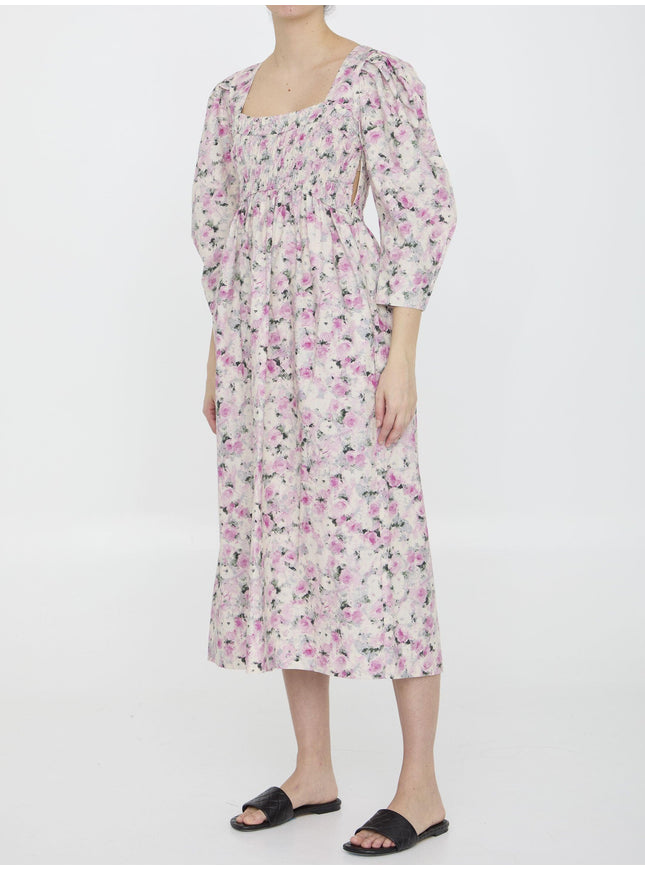 Ganni Printed Cotton Dress - Ellie Belle