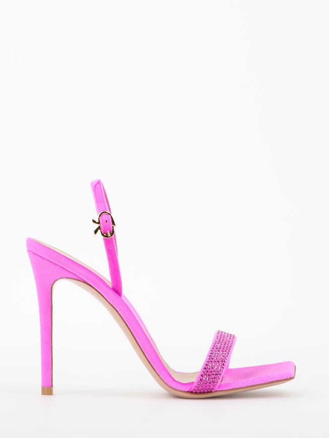 Gianvito Rossi Britney Fuchsia Sandals - Ellie Belle