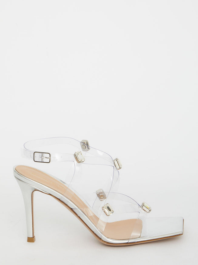 Gianvito Rossi Crystal Fever Sandals - Ellie Belle