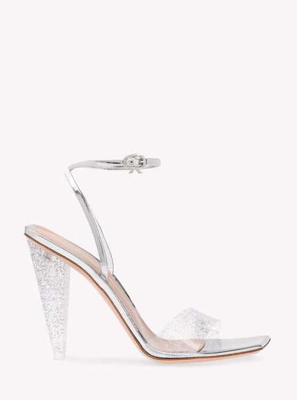 Gianvito Rossi Odyssey Silver Sandals - Ellie Belle