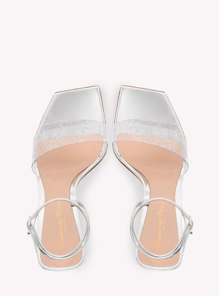 Gianvito Rossi Odyssey Silver Sandals - Ellie Belle