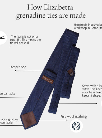 How an Elizabetta grenadine tie is made