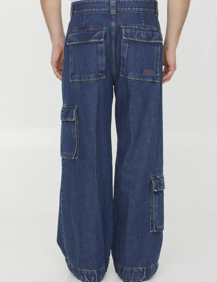 Gucci Cargo Jeans In Denim - Ellie Belle