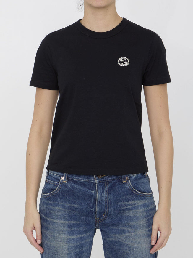 Gucci T-shirt With Interlocking G - Ellie Belle