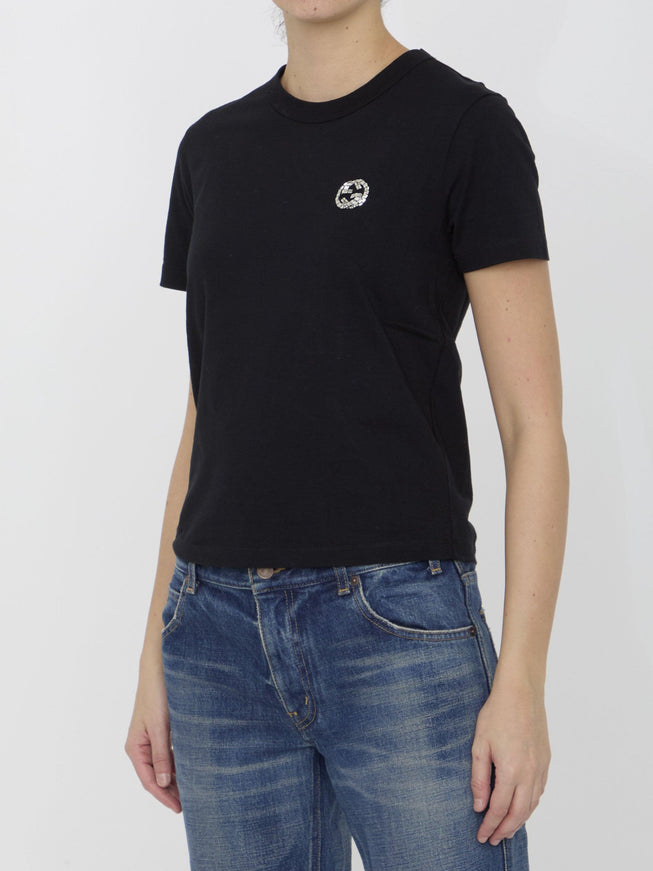 Gucci T-shirt With Interlocking G - Ellie Belle