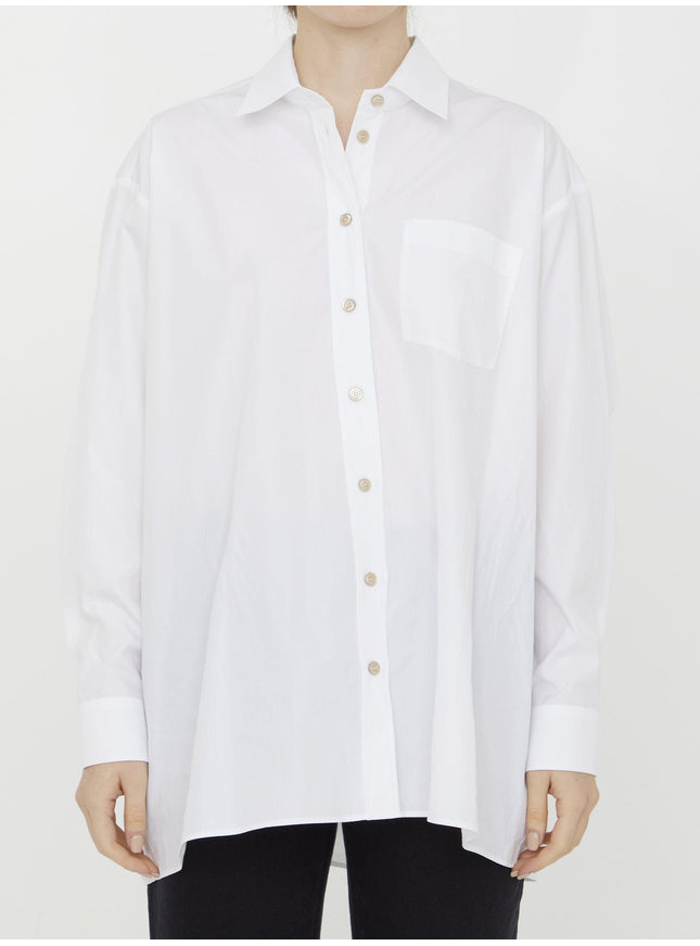 Gucci Cotton Shirt With Gucci Embroidery - Ellie Belle