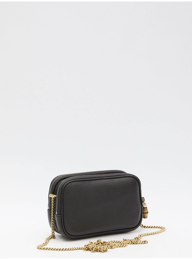 Gucci Double G Super Mini Bag With Bamboo - Ellie Belle