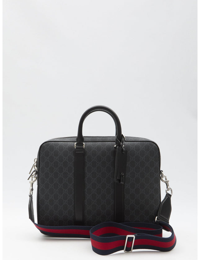 Gucci Gg Briefcase With Shoulder Strap - Ellie Belle