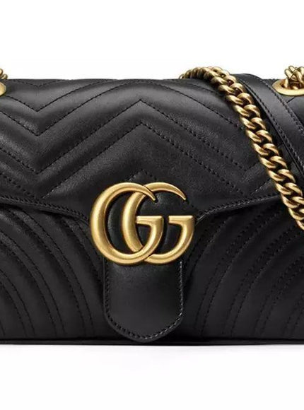 Gucci GG Marmont Crossbody Bag In Black - Ellie Belle