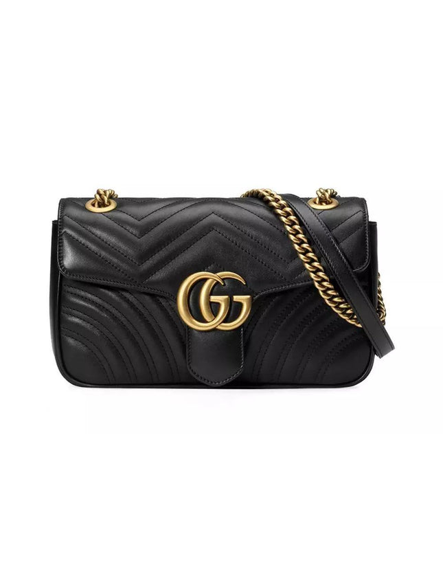 Gucci GG Marmont Crossbody Bag In Black - Ellie Belle