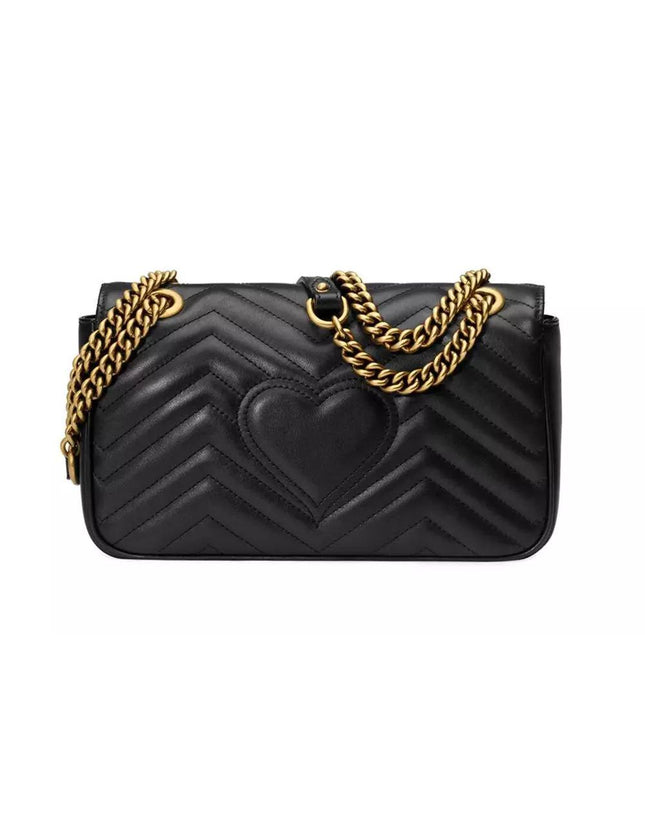 Gucci GG Marmont Crossbody Bag In Black - Ellie Belle