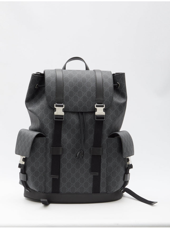 Gucci GG Monogram Backpack In Black - Ellie Belle