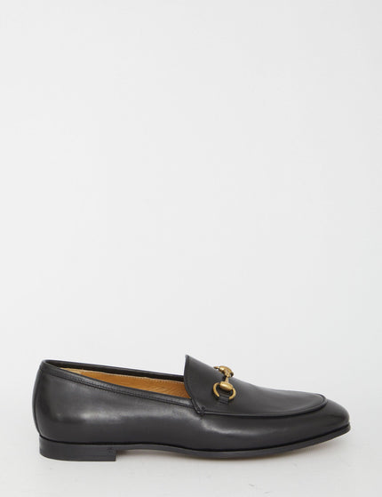 Gucci Jordaan Leather Loafers In Black - Ellie Belle