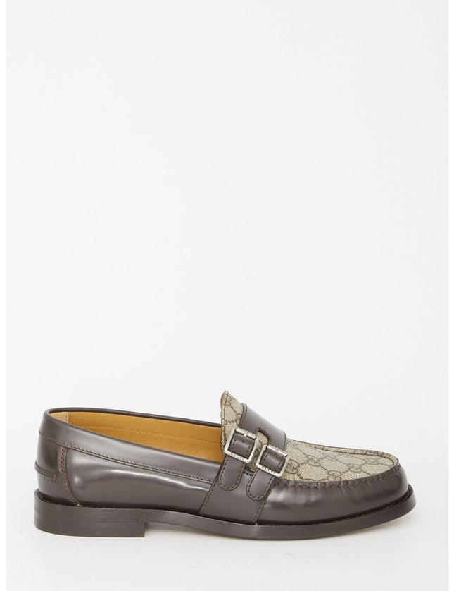Gucci Buckle Loafers With Gg - Ellie Belle