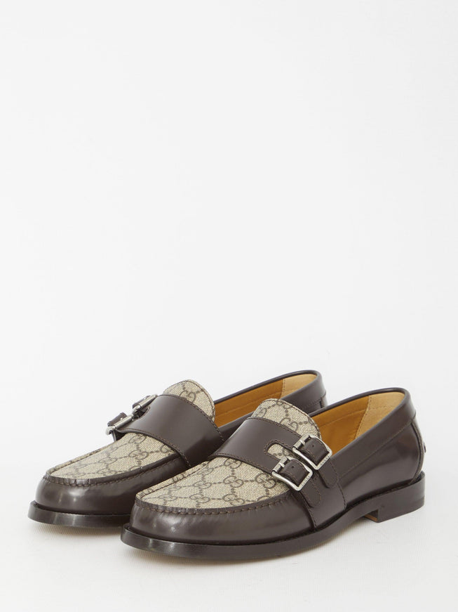 Gucci Buckle Loafers With Gg - Ellie Belle