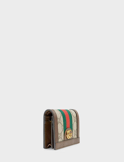 Gucci Ophidia GG Supreme Leather-Trimmed Wallet - Ellie Belle