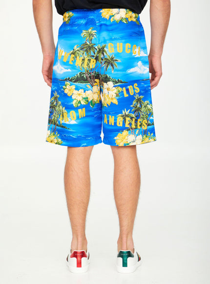 Gucci Printed Nylon Swim Shorts - Ellie Belle