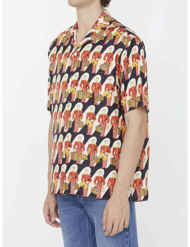 Gucci Silk Shirt With Porter Print - Ellie Belle