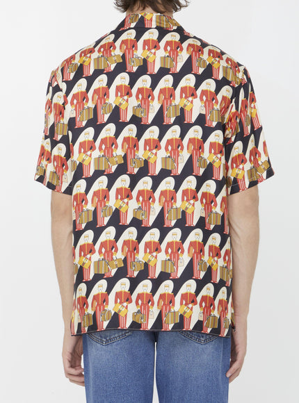 Gucci Silk Shirt With Porter Print - Ellie Belle